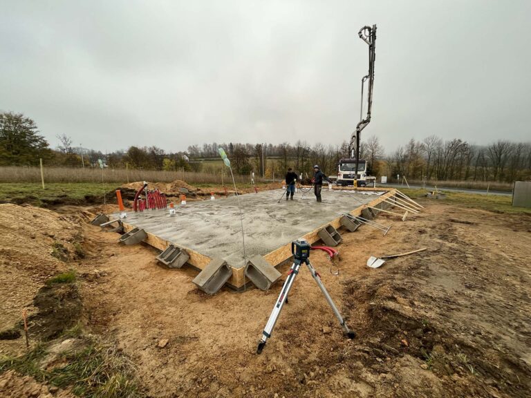 Betonáž podkladního betonu